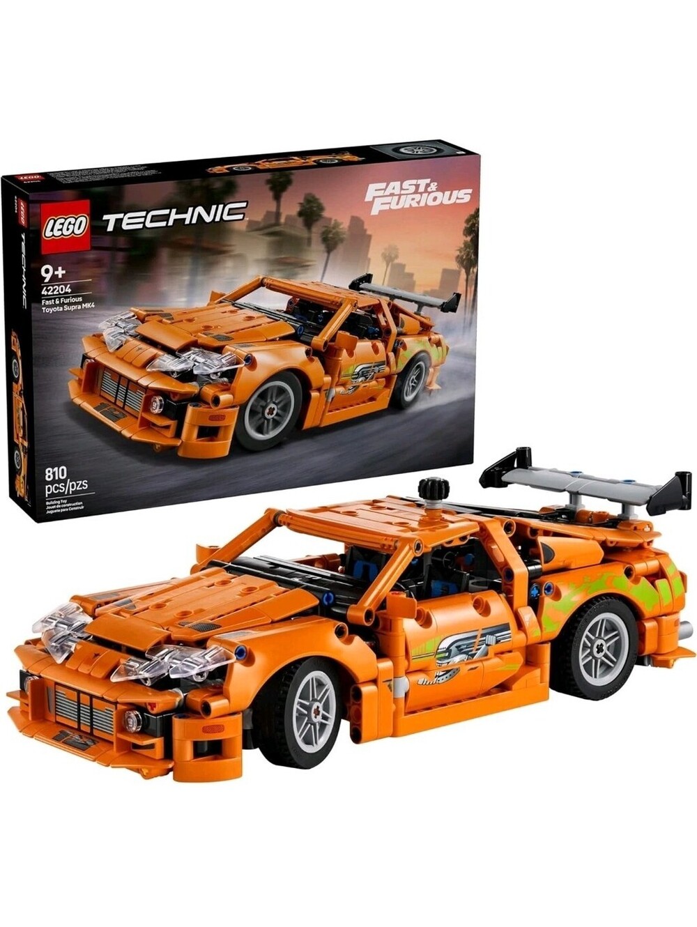 LEGO Technic Fast and Furious Toyota Supra MK4 Building Kit 810pcs 42204 NEW